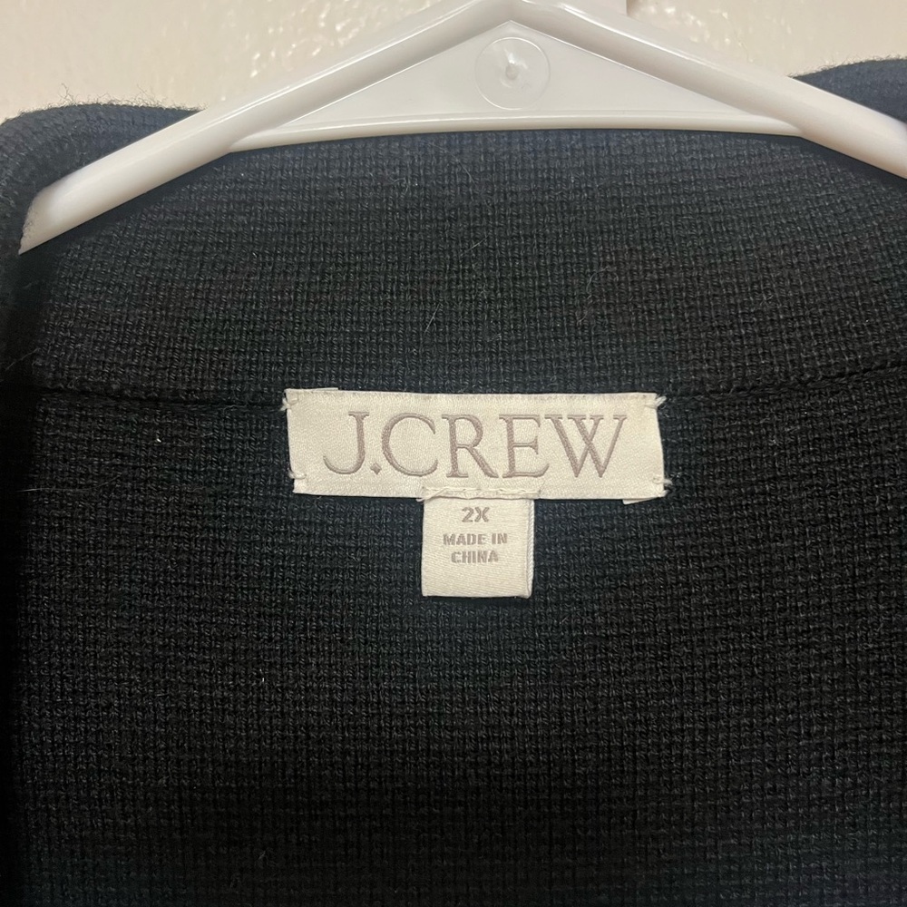 Jcrew Ella open-front long sweater-blazer in Black - Picture 8 of 9